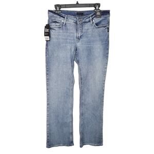 Silver Jeans Elyse Curvy Fit Mid Rise Slim Boot Denim Jeans NWT Wmns Size 31x31
